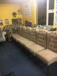upholstered wing chairs
