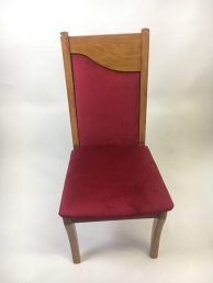 red dining chair